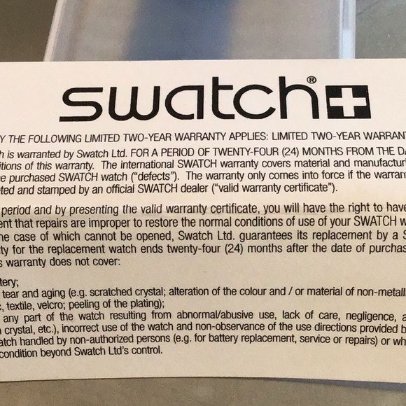 SWATCH super slim SFK170. Case & new battery included. Water resistant. - Picture 5 of 6
